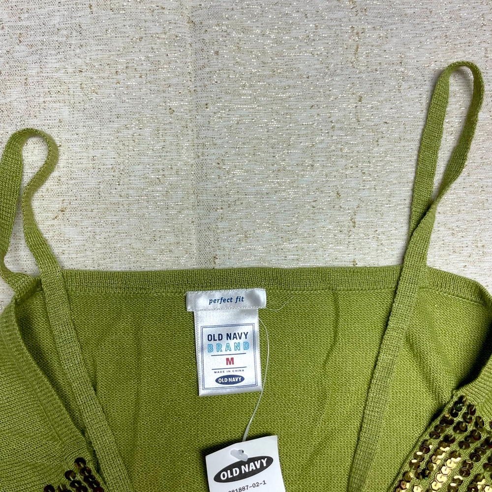 Sequin trim Knit Crop Top - Picture 2 of 2